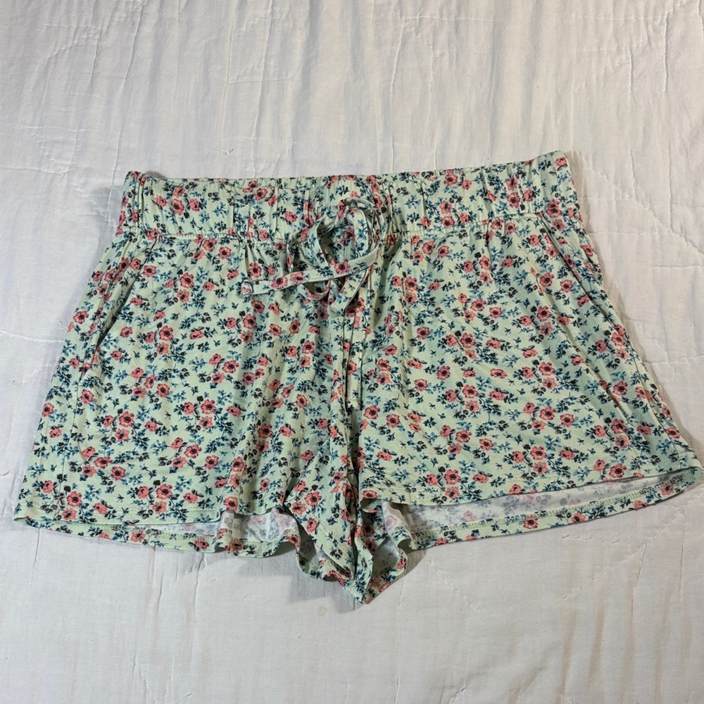 NWT LOFT Sleep Floral Ditsy Print High-Rise Pull-On Pajama/Lounge Shorts -Small